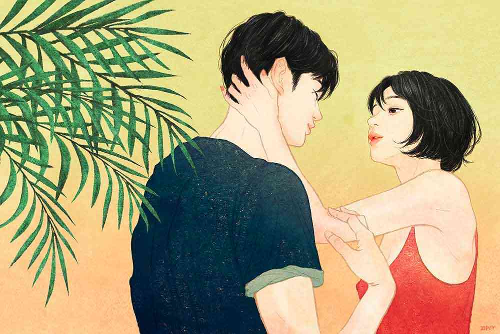 11 - Cinta dan romantis pasti bisa kamu rasain dari karya ilustrator asal Korea ini (Jangan Baper ya !!!)