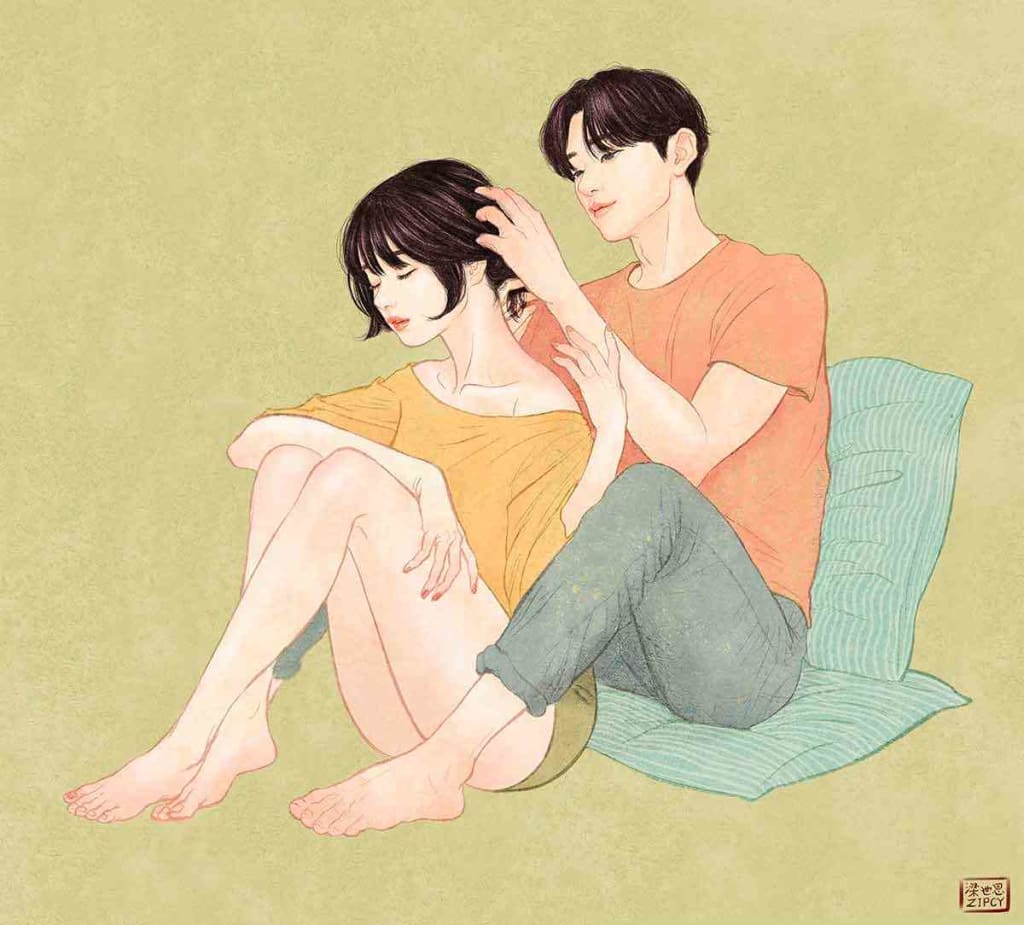 5 - Cinta dan romantis pasti bisa kamu rasain dari karya ilustrator asal Korea ini (Jangan Baper ya !!!)