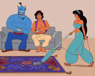 karakter disney dari tom ward studio 6 - Apa Jadinya Jika Film Disney Dibuat Pada Tahun 2017 ?
