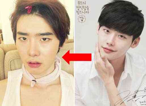 tanpa make up Lee Jong Suk - Cuma Fans Sejati yang mengerti, ini dia 12 Wajah asli Artis Korea tanpa make up, beda juga ya !