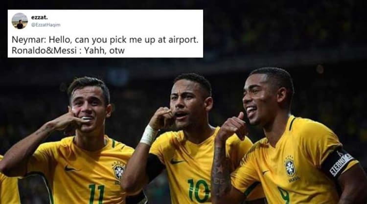 meme neymar ditelpon ronaldo - Bikin Ngakak, Kumpulan Meme Kocak & Lucu Neymar gagal di Perempat Final Piala Dunia