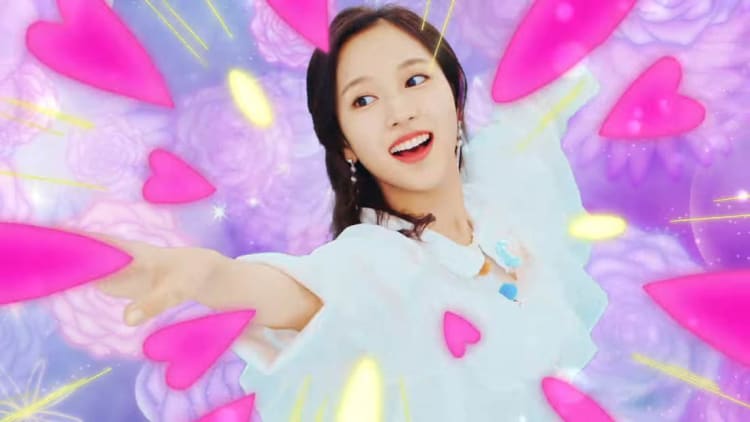 8.1 candy pop Mina - Jadi Versi Anime, Girlband Korea "TWICE" Berhasil Diubah oleh sutradara "Love Live"