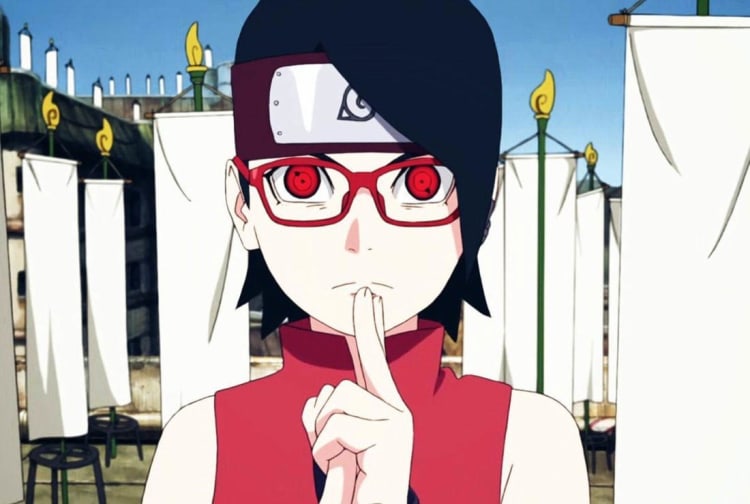 sharingan uciha sarada - Ninja Terkuat di Anime / Manga Boruto - Naruto Next Generation