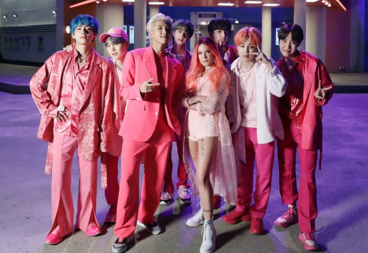 Lirik Lagu Boy With Luv BTS feat Halsey - Hangul, Latin, English, Arti