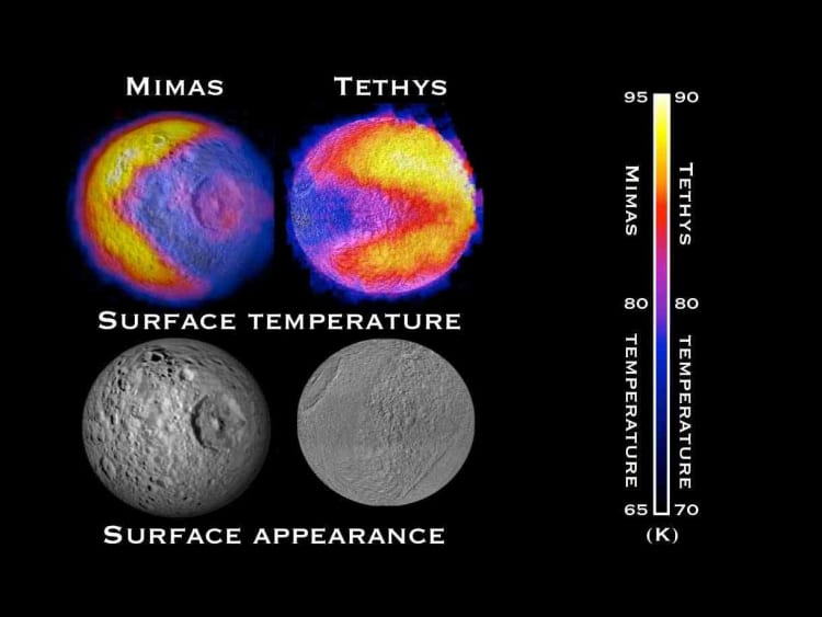 cassini satelit luar angkasa NASA Sekilas seperti Pac Man gambar suhu temperatur planet saturnus - Fakta Menarik Misi Cassini, Pesawat Ruang Angkasa NASA Sebelum Berakhir di Saturnus & Bulan