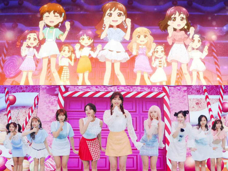Candy Pop perubahan member twice jadi versi karakter anime - Jadi Versi Anime, Girlband Korea "TWICE" Berhasil Diubah oleh sutradara "Love Live"