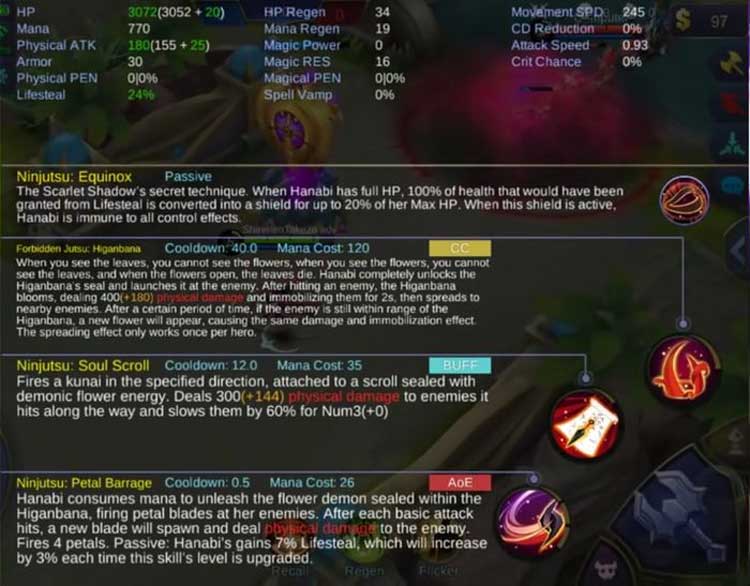 skill hanabi - Guide Cara Menggunakan Hanabi - Mobile Legend