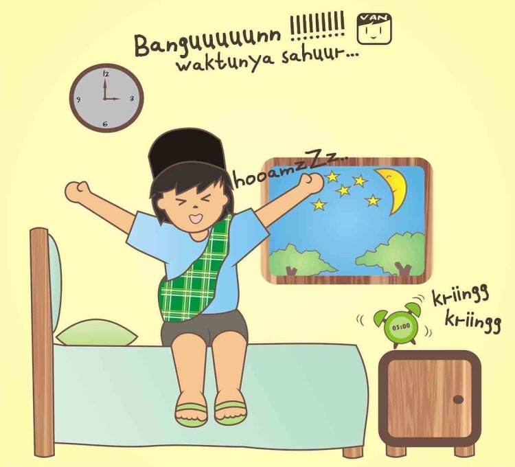 waktu sahur - 5 Cara Sederhana Kuat Puasa Seharian
