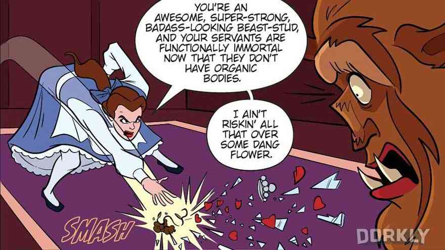 beauty and the beast disney - Gokil abis dah jadinya cerita disney, kalo karakter mereka ngambil keputusan yang lebih masuk akal