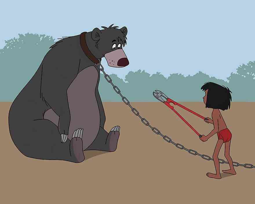karakter disney dari tom ward studio 3 - Apa Jadinya Jika Film Disney Dibuat Pada Tahun 2017 ?