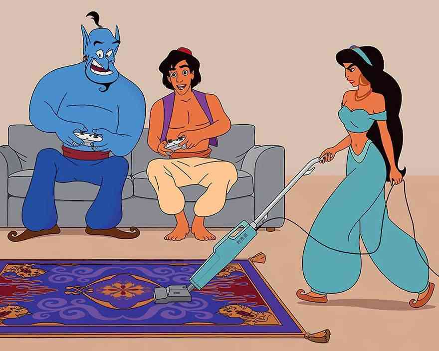 karakter disney dari tom ward studio 6 - Apa Jadinya Jika Film Disney Dibuat Pada Tahun 2017 ?