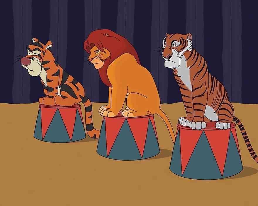 karakter disney dari tom ward studio 7 - Apa Jadinya Jika Film Disney Dibuat Pada Tahun 2017 ?