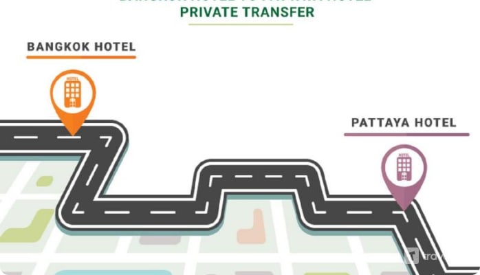 pattaya to bangkok map