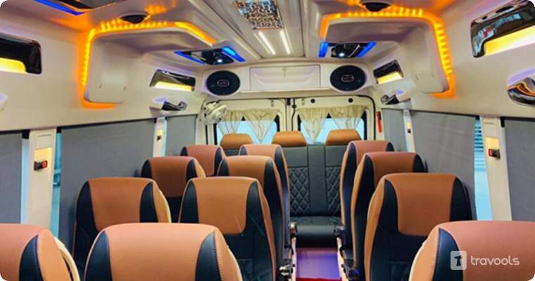 tempo traveller interior 