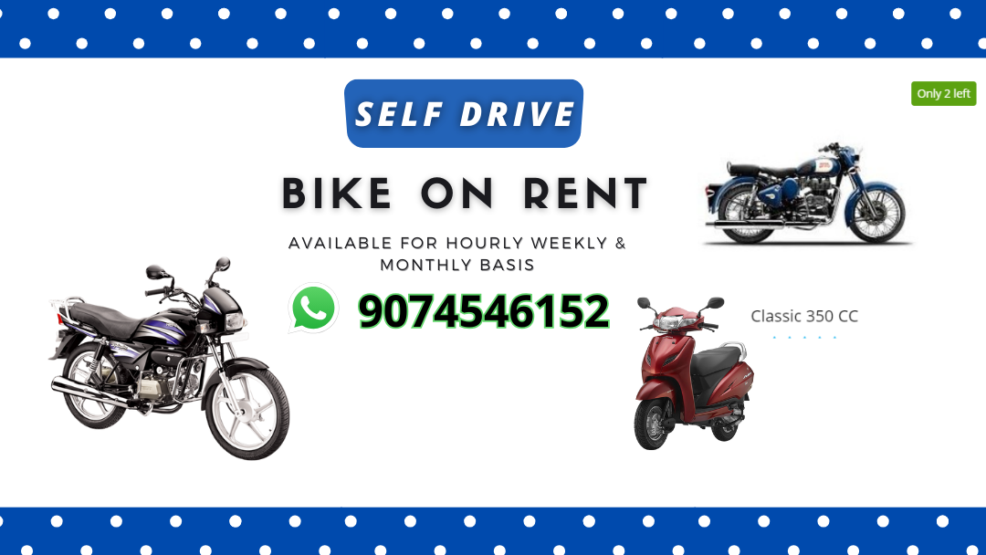 self drive bike and activa on rent in jaipur