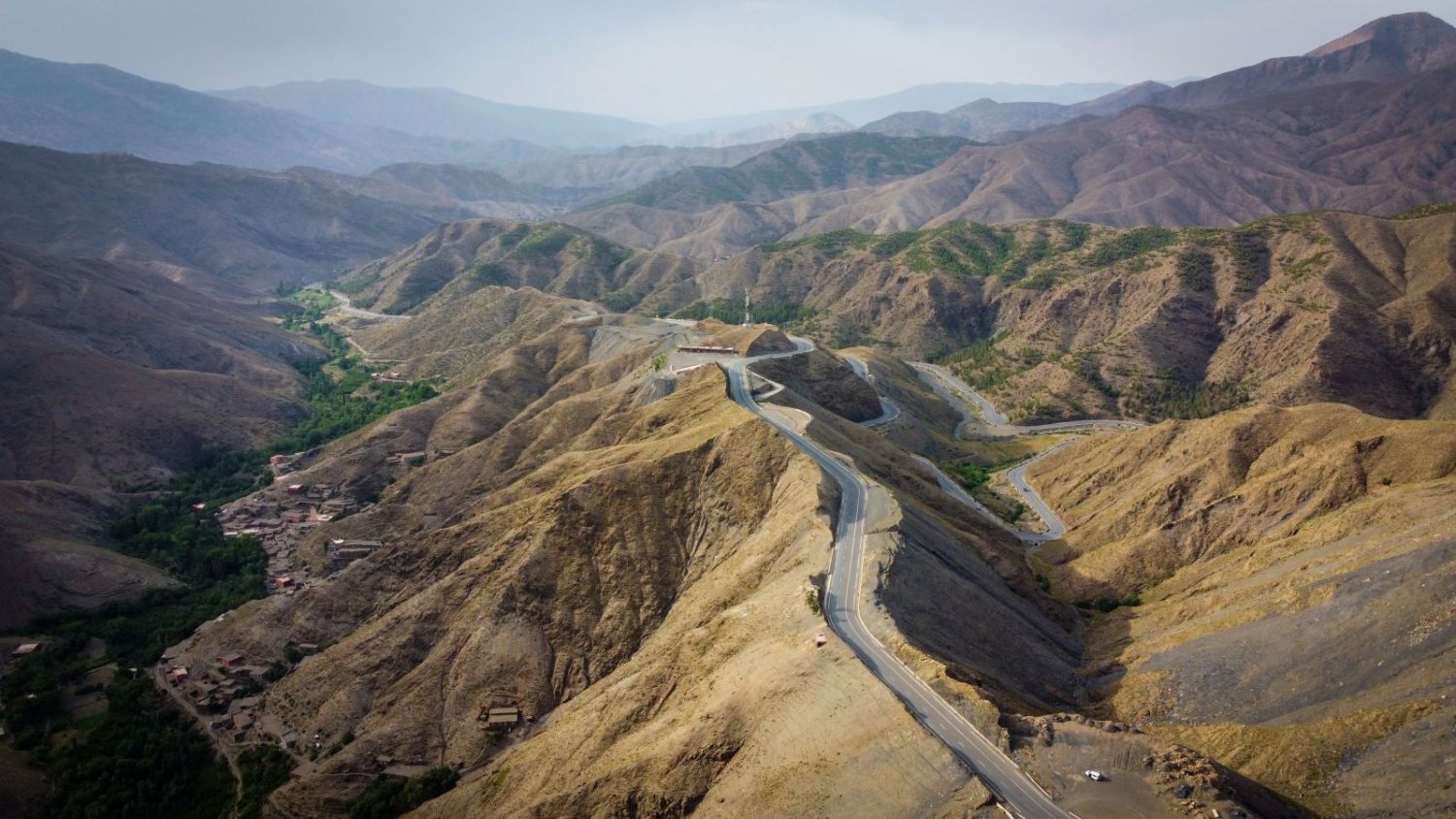 High Atlas Mountains on the route from Marrakech to Merzouga