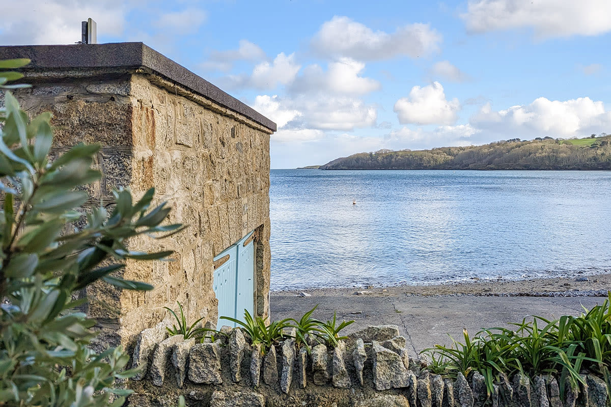 Trebah boathouse