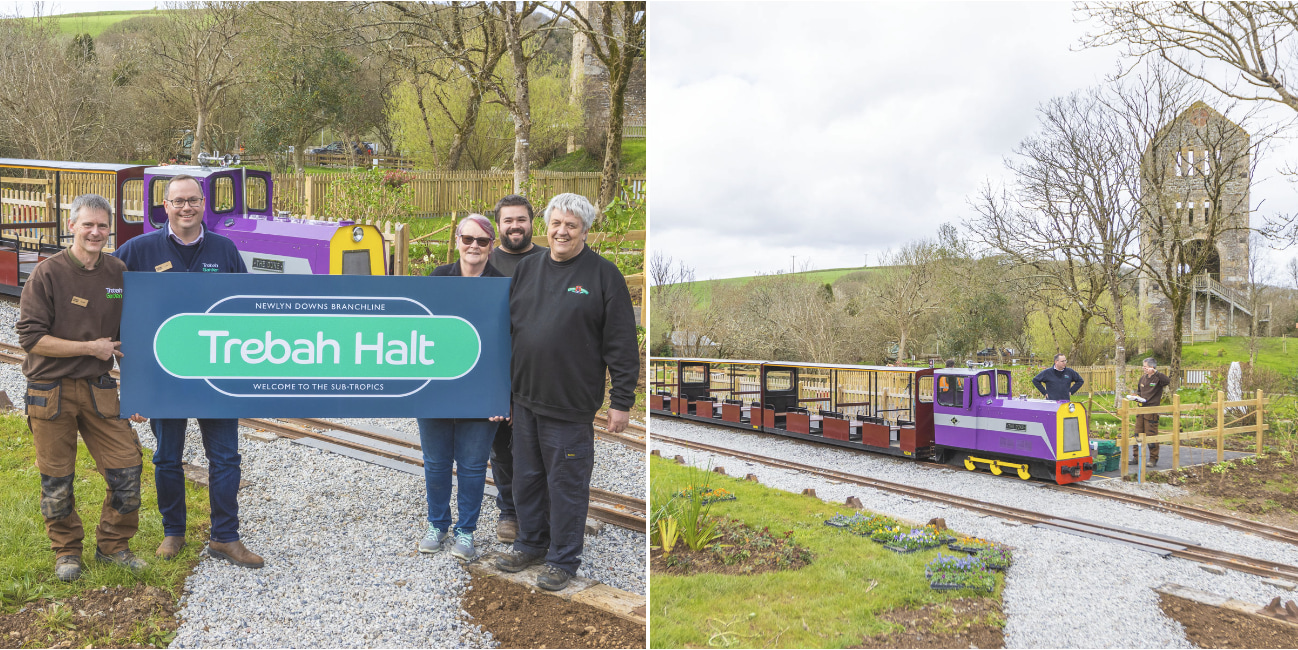 Photos of Trebah halt station at Lappa Valley