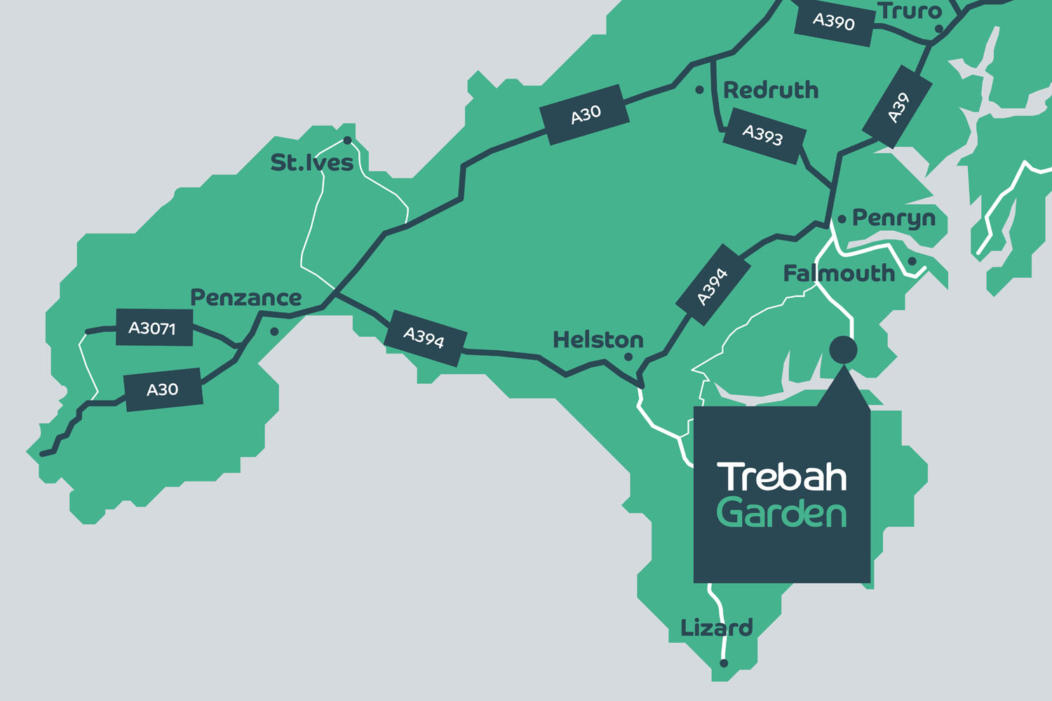 Map of Trebah Garden