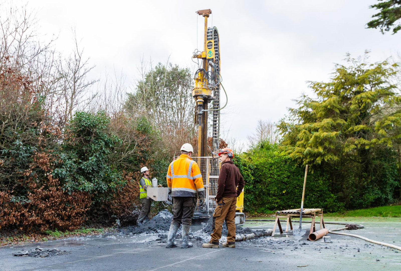 Ground Source Heating installation at trebah