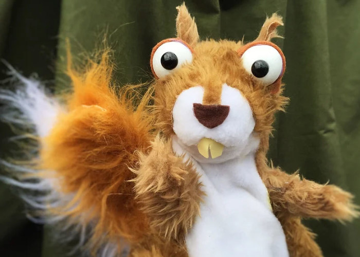 Squirrel puppet