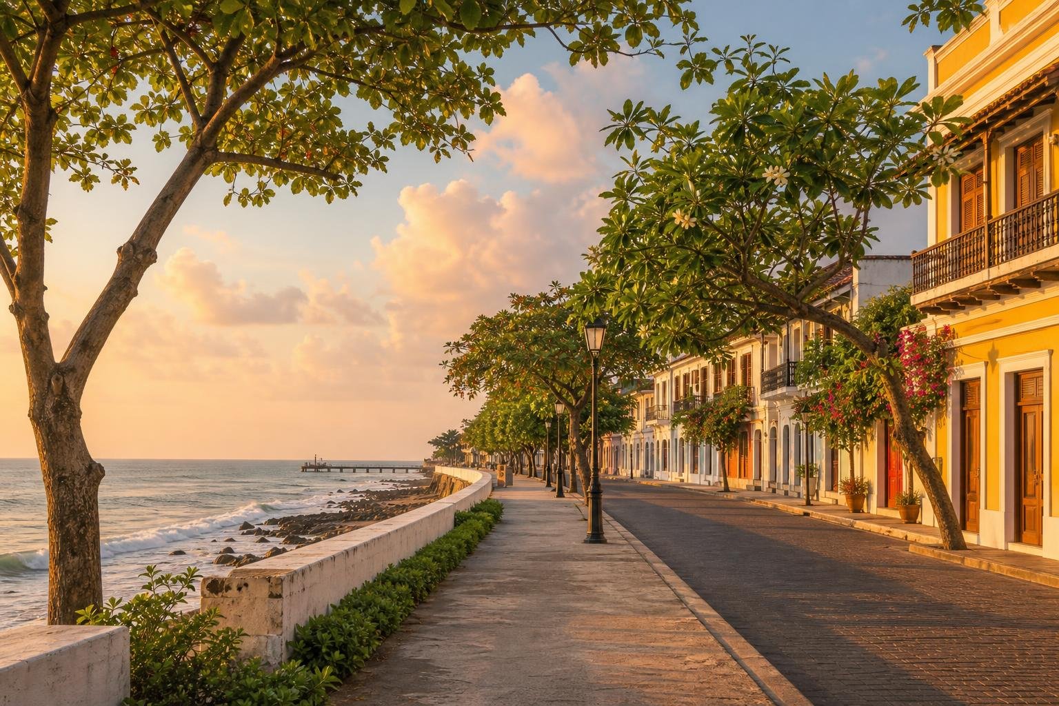 Puducherry — illustrated landscape