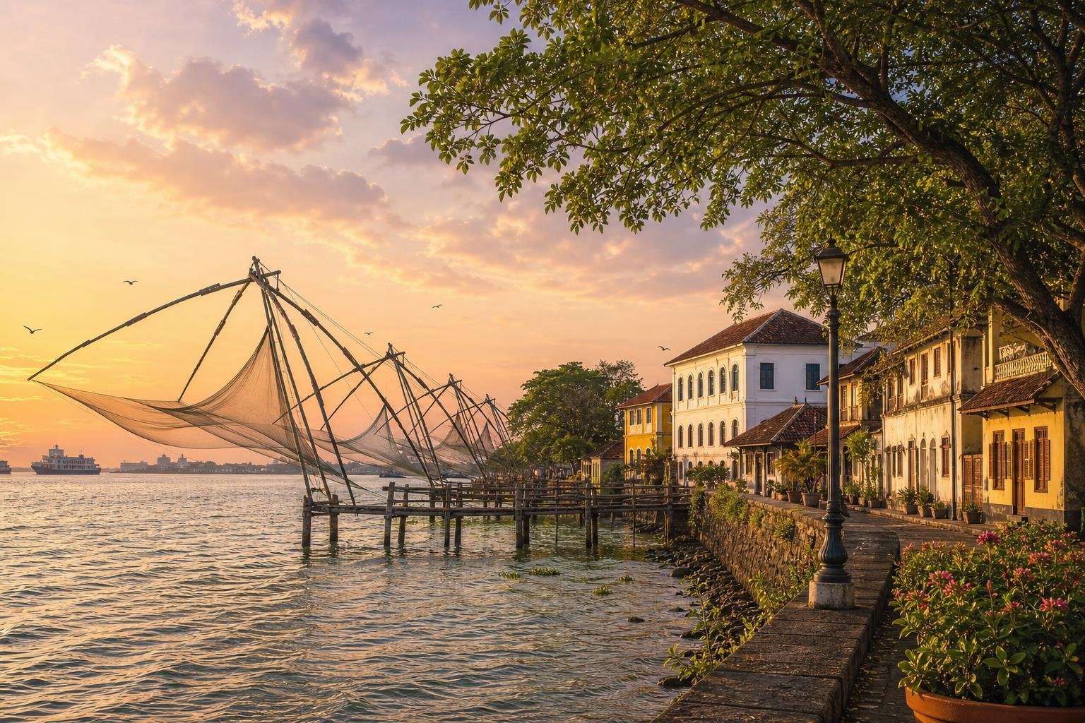 Fort Kochi — illustrated landscape
