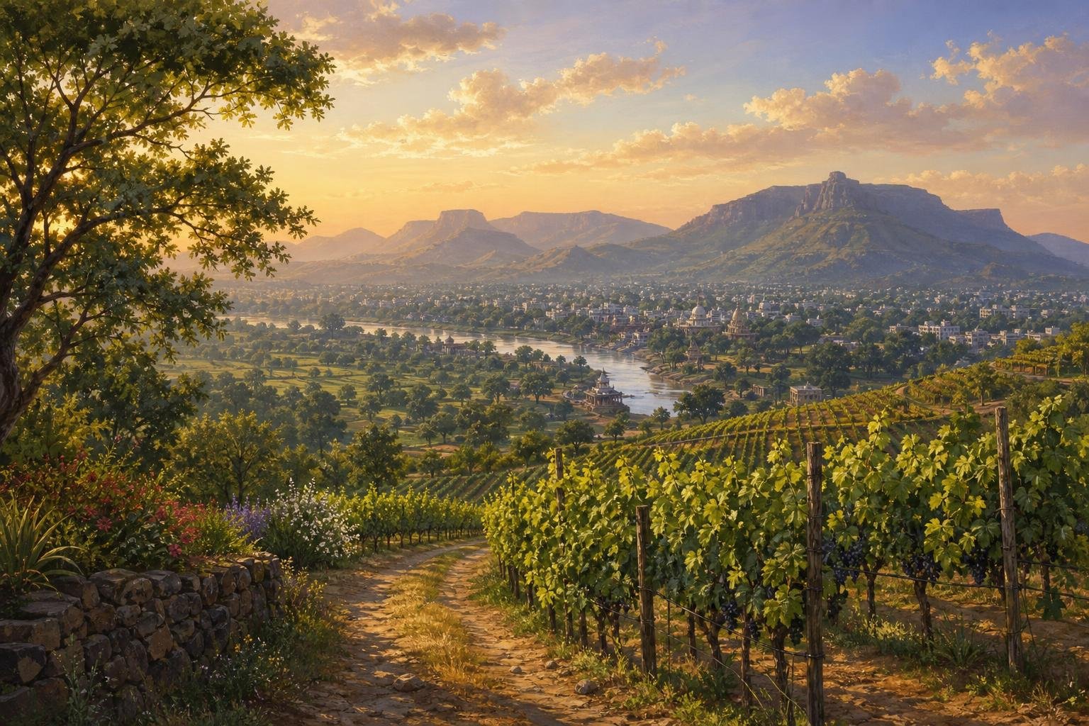 Nashik — illustrated landscape