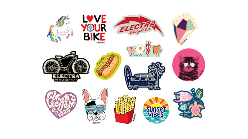 electra bicycle stickers Electra Sticker Pack