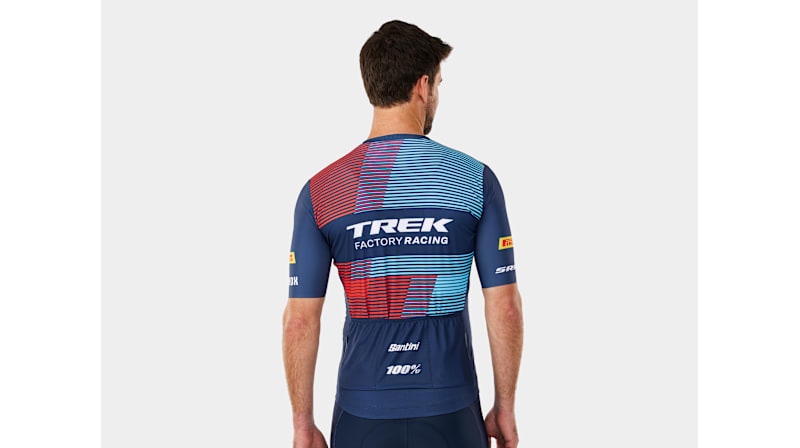 Santini Trek Factory Racing Men's Team Replica Cycling Jersey