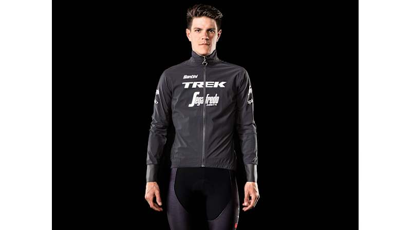 Santini Trek-Segafredo Men's Team Packable Waterproof Cycling