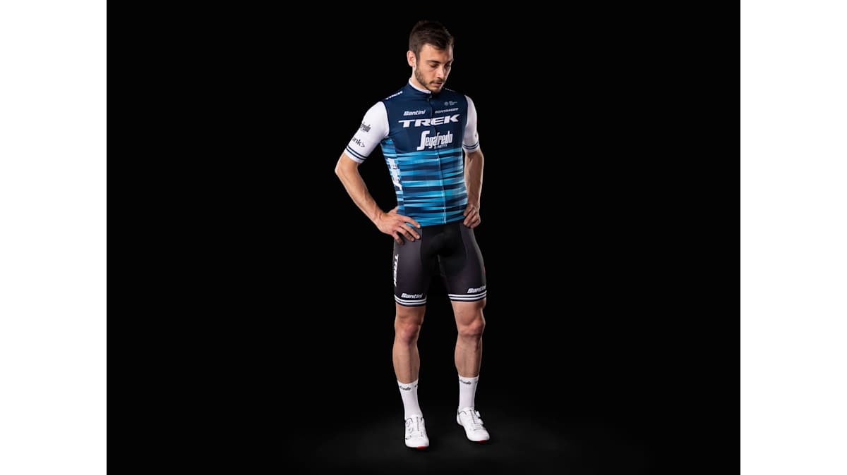 Santini Trek-Segafredo Men's Team Replica Cycling Jersey - Trek Bikes