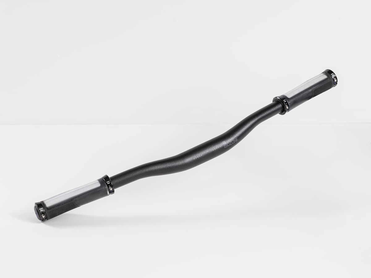 ISOZONE ハンドルバー ブラック/シルバー ボントレガー Satellite Plus IsoZone/inForm Satellite MTB