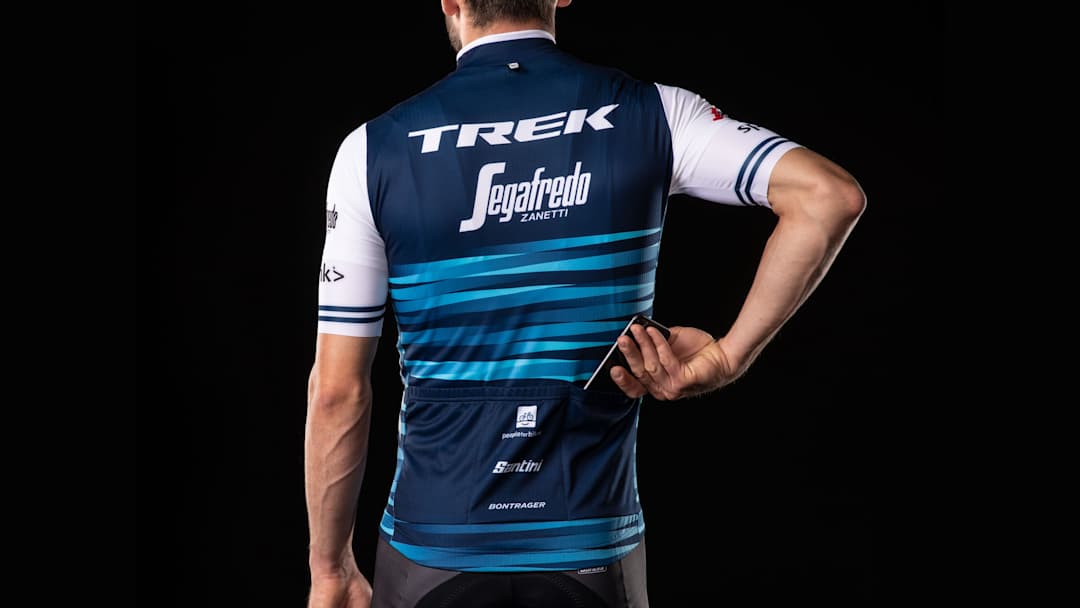 Santini Trek-Segafredo Men's Team Replica Cycling Jersey - Trek Bikes