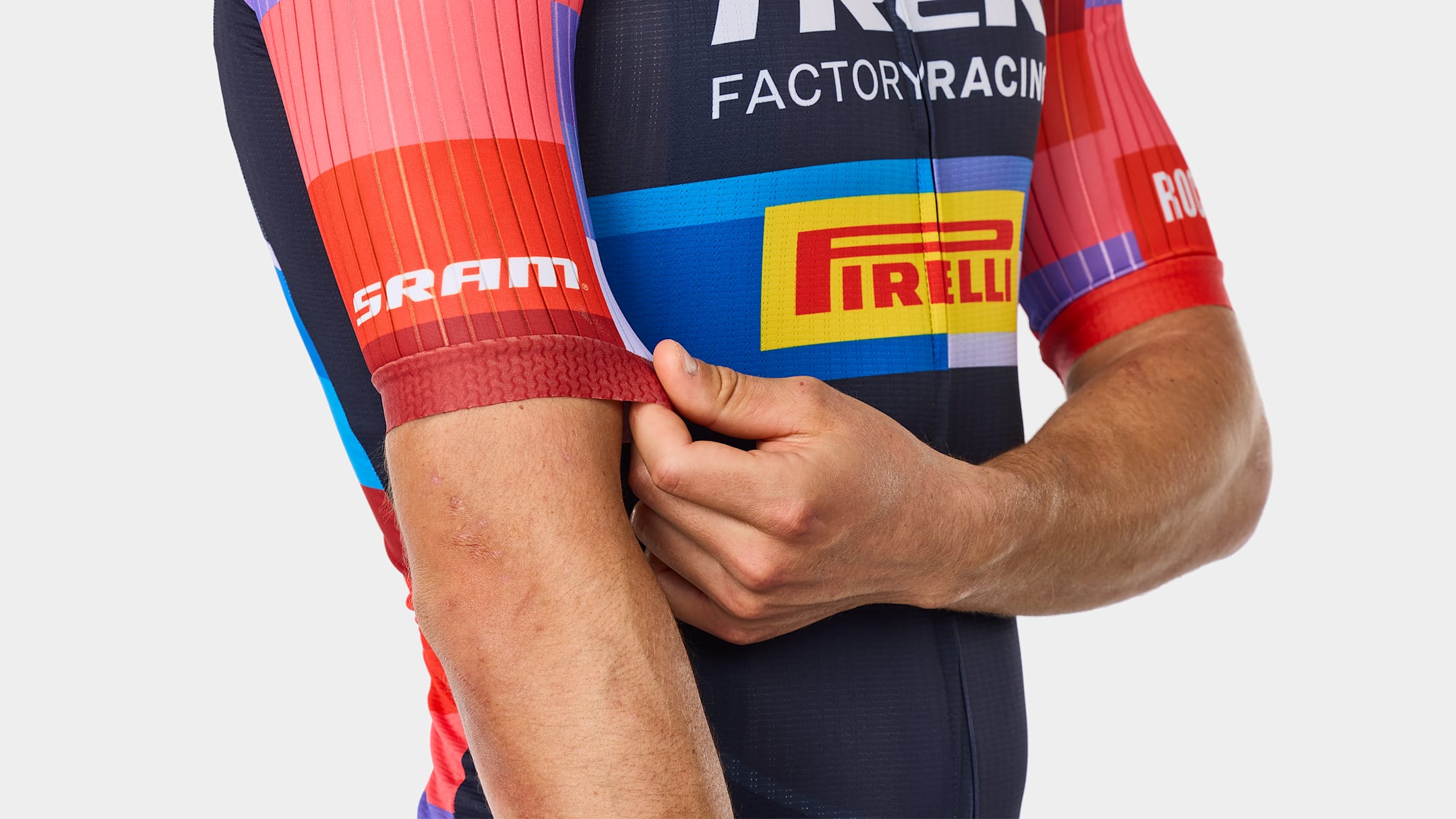 Santini Trek Factory Racing Men's Team Replica Cycling Jersey