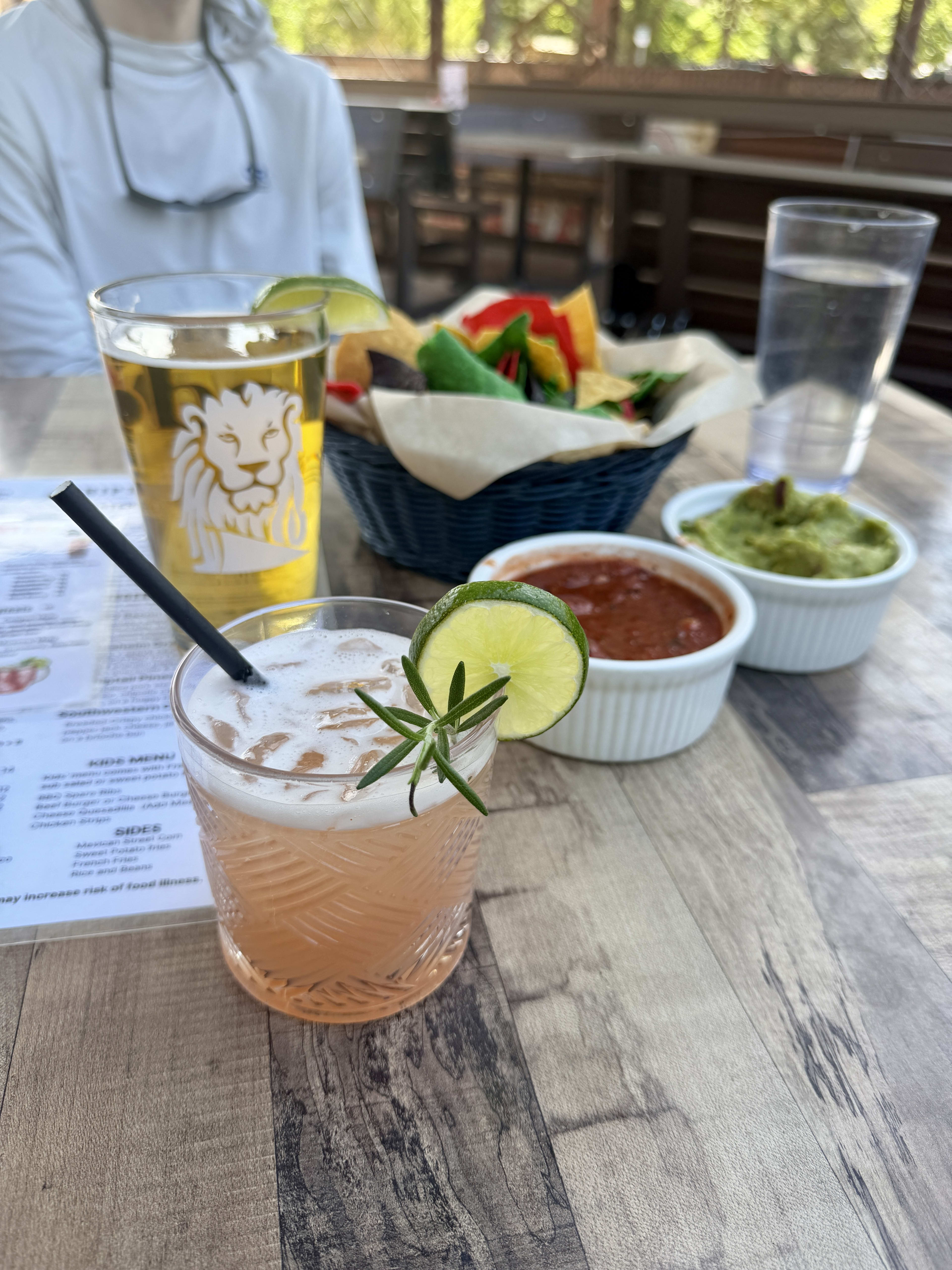 Tacos and a Paloma at Whiptail Grill in Springdale, Utah