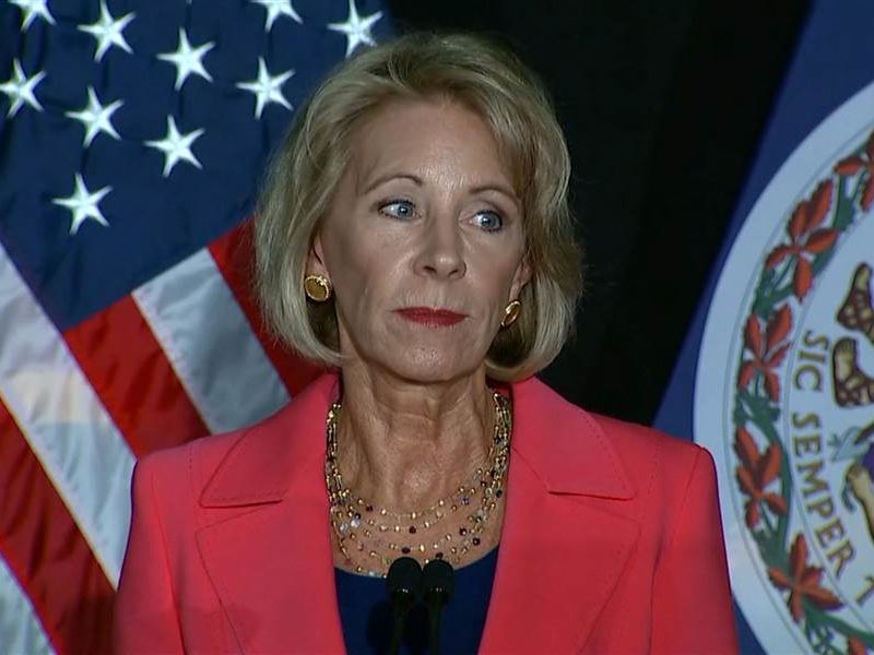 Betsy Devos Announces Need For Rewritten Campus Sexual Assault Policies Claims 7290