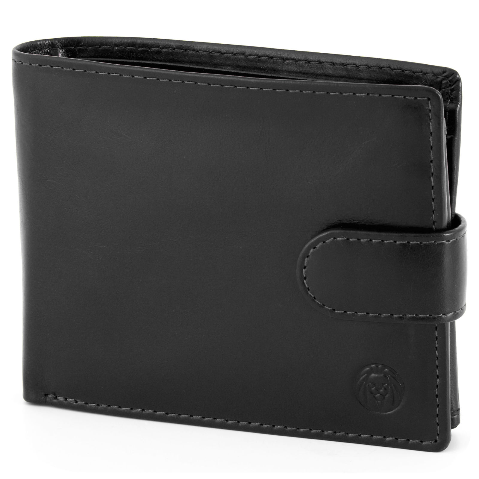 Black Ergonomic Jasper Leather Wallet | Free shipping | Lucleon