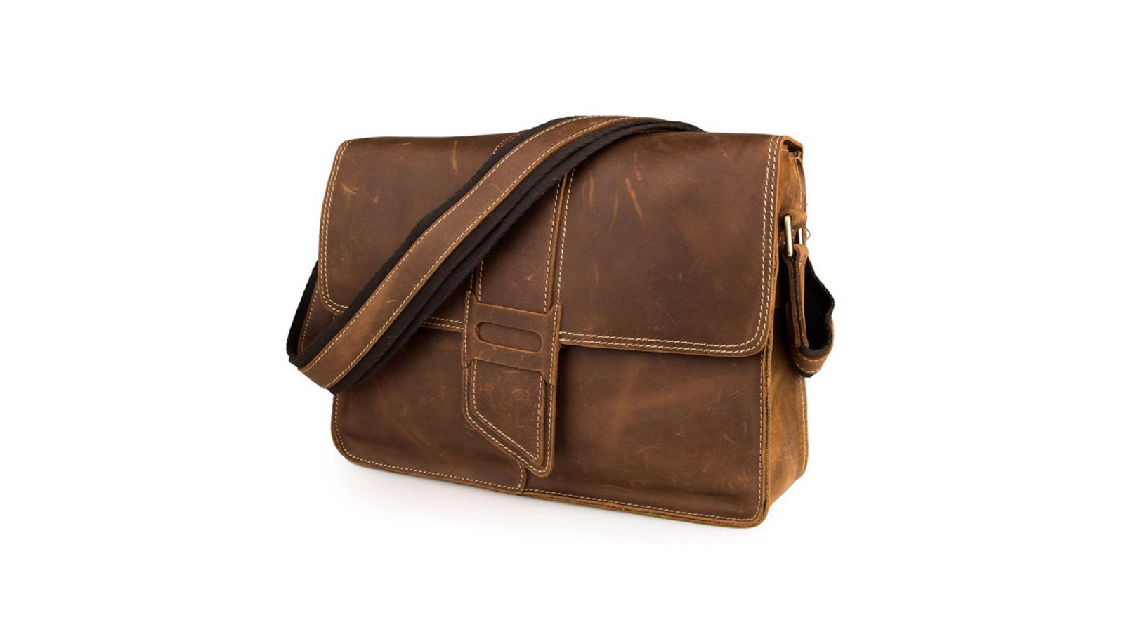 Scuffed Brown Leather Satchel | Delton Bags | In stock!