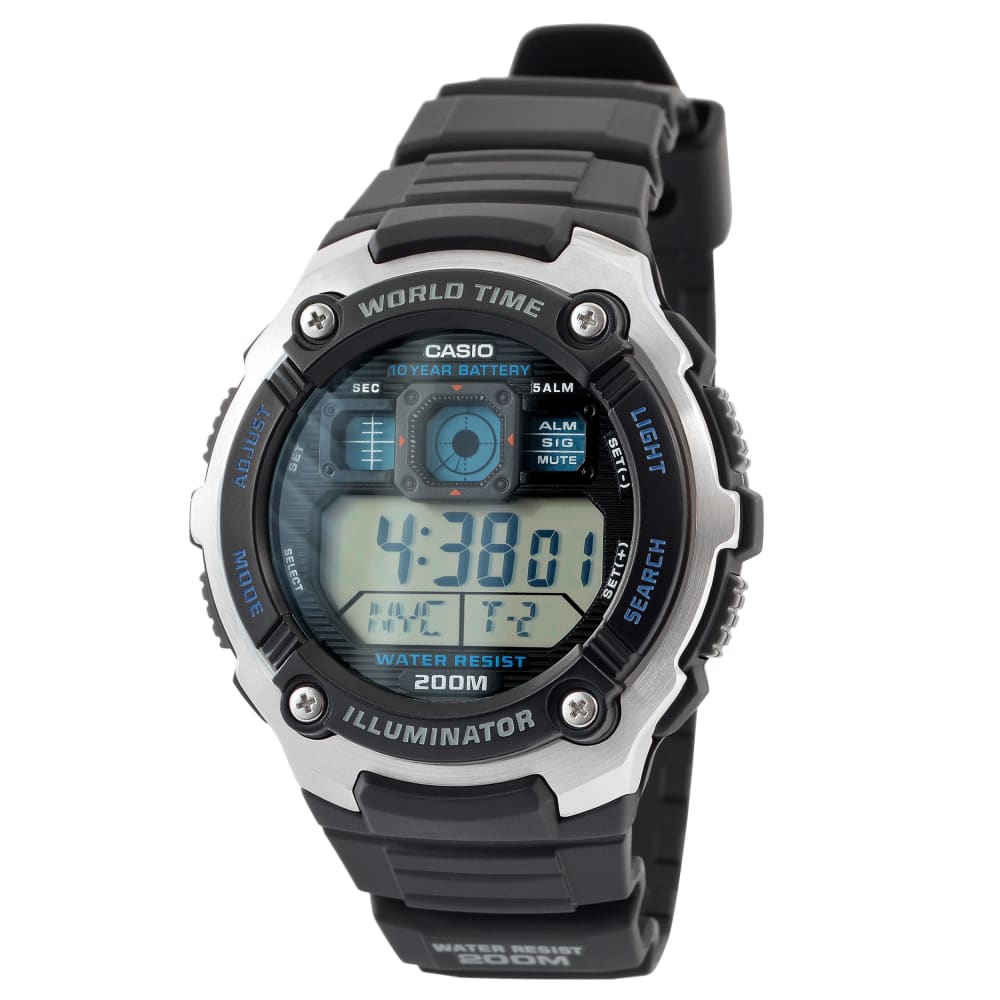 casio illuminator watch set time