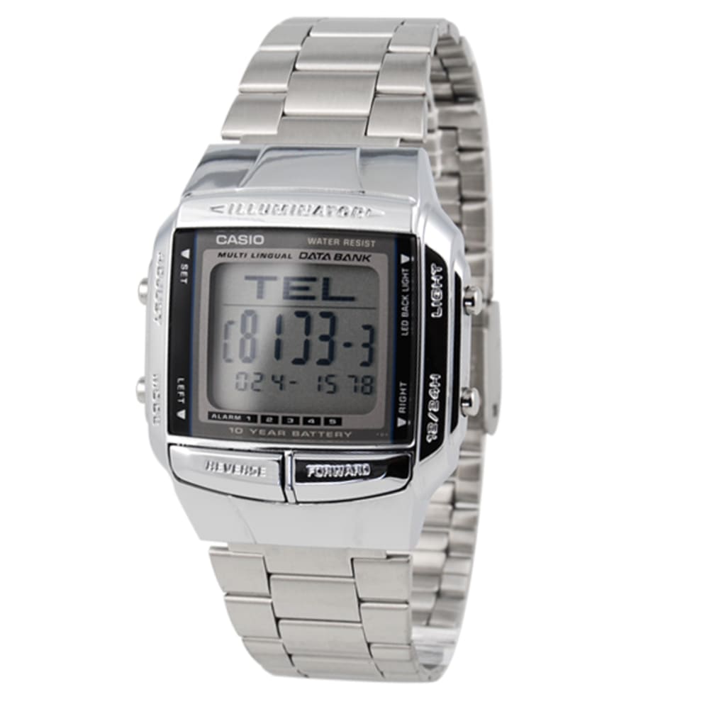 black retro casio watch