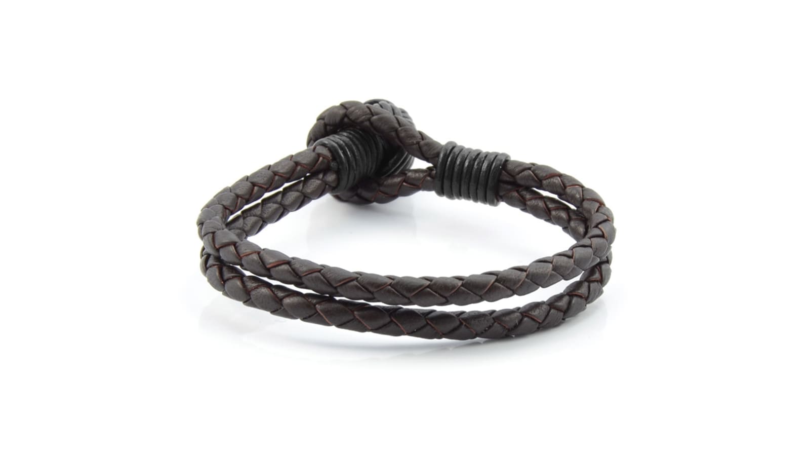 Brown Node Braided Leather Bracelet | In stock! | Collin Rowe