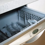 Fisher &amp; Paykel DishDrawer in Iridium stainless steel product design, white