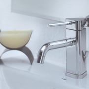 A detail of a tap - A detail plumbing fixture, product design, tap, white