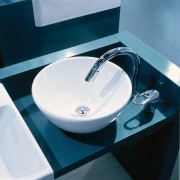 The detail of a basin - The detail angle, bathroom, bathroom sink, ceramic, plumbing fixture, product, product design, sink, tap, teal, white