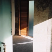 The view from the steam room door - architecture, daylighting, door, glass, house, light, wall, window, black, white