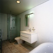 The view of a bathroom featuring a shower, bathroom, bathroom accessory, home, interior design, plumbing fixture, property, real estate, room, sink, toilet, white