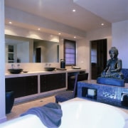 The view of a bathroom featuring a bath ceiling, countertop, interior design, kitchen, real estate, room, gray