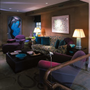 ​​​​​​​Media centre of the house with muted furniture, home, interior design, living room, room, table, black