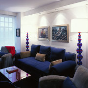 View of a living room - View of ceiling, couch, furniture, home, interior design, living room, room, table, gray